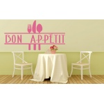  Napis na ścianę, naklejka - Bon Appetit - 140