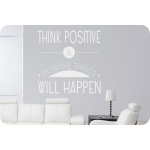  Napis na ścianę, naklejka - Think Positive... - 196