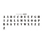  Szablon malarski wielorazowy - alfabet zestaw Litery+Cyfry - czcionka ARMY