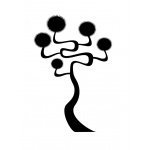  Magiczne drzewko 47 - Szablon malarski wielorazowy