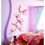  Kolorowa naklejka dekoracyjna - Magnolia 1