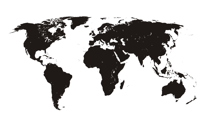  .Mapa świata + znaczniki