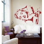  Naklejka na ścianę - Marilyn in bed