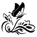  Motylkowa fantazja 27 - Szablon malarski wielorazowy