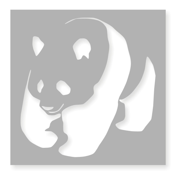  Panda 1 - Szablon malarski wielorazowy