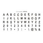  Szablon malarski wielorazowy - alfabet zestaw Litery+Cyfry - czcionka ARIAL